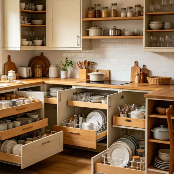 Multi-Zone Kitchen Storage Organization