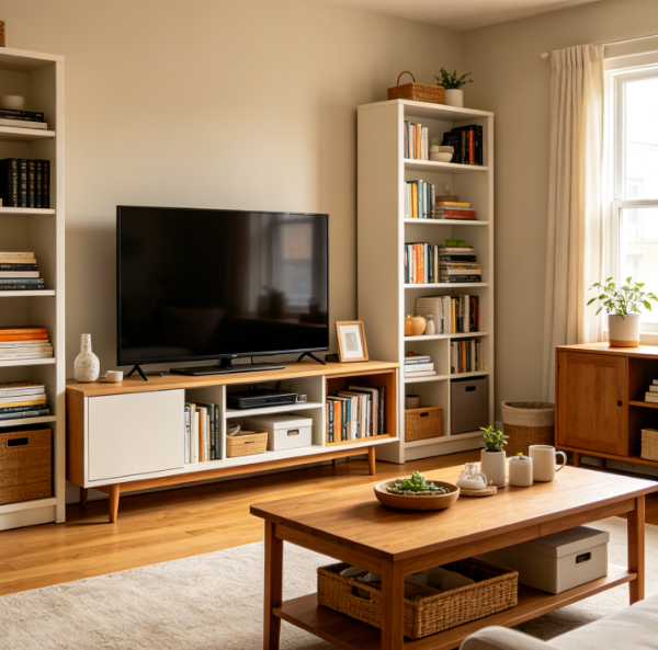 Full Living Room Living Space Organization